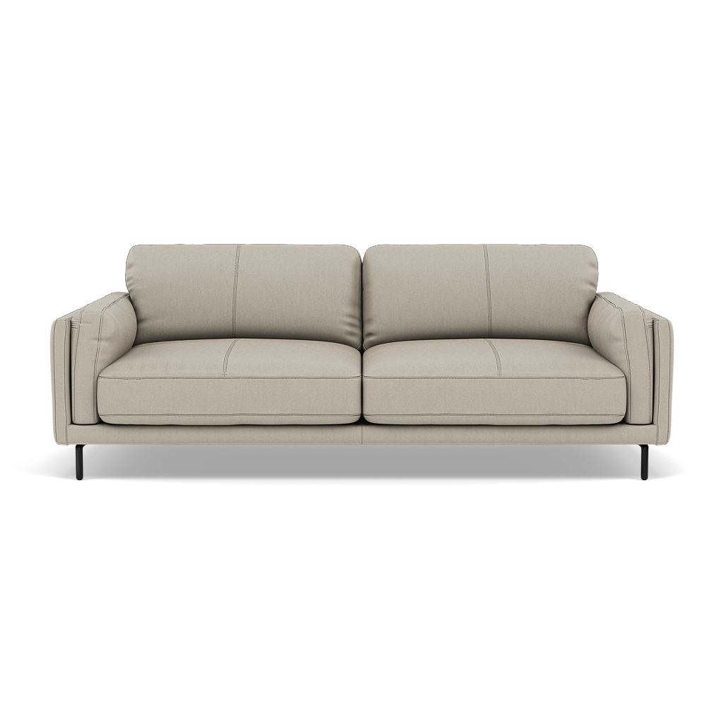 Morris 3 Seater Small Sofa - 2.5 Seater Sofa Compact Cat 25 3 Seater Sofas Sterling Home 8 NC-946B FEATHER GREY