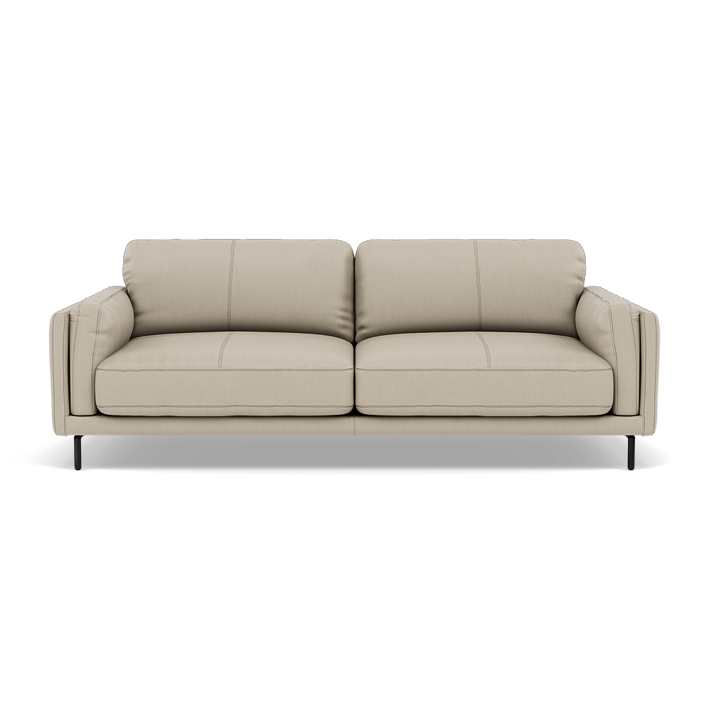 Morris 3 Seater Small Sofa - 2.5 Seater Sofa Compact Cat 25 3 Seater Sofas Sterling Home 6 NC-041E SILVER GREY