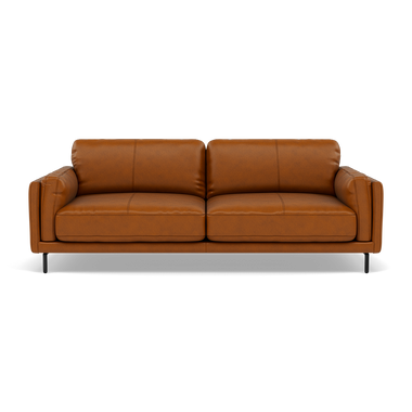 Morris 3 Seater Small Sofa - 2.5 Seater Sofa Compact Cat 30F 3 Seater Sofas Sterling Home 1 SK-598D CARAMEL