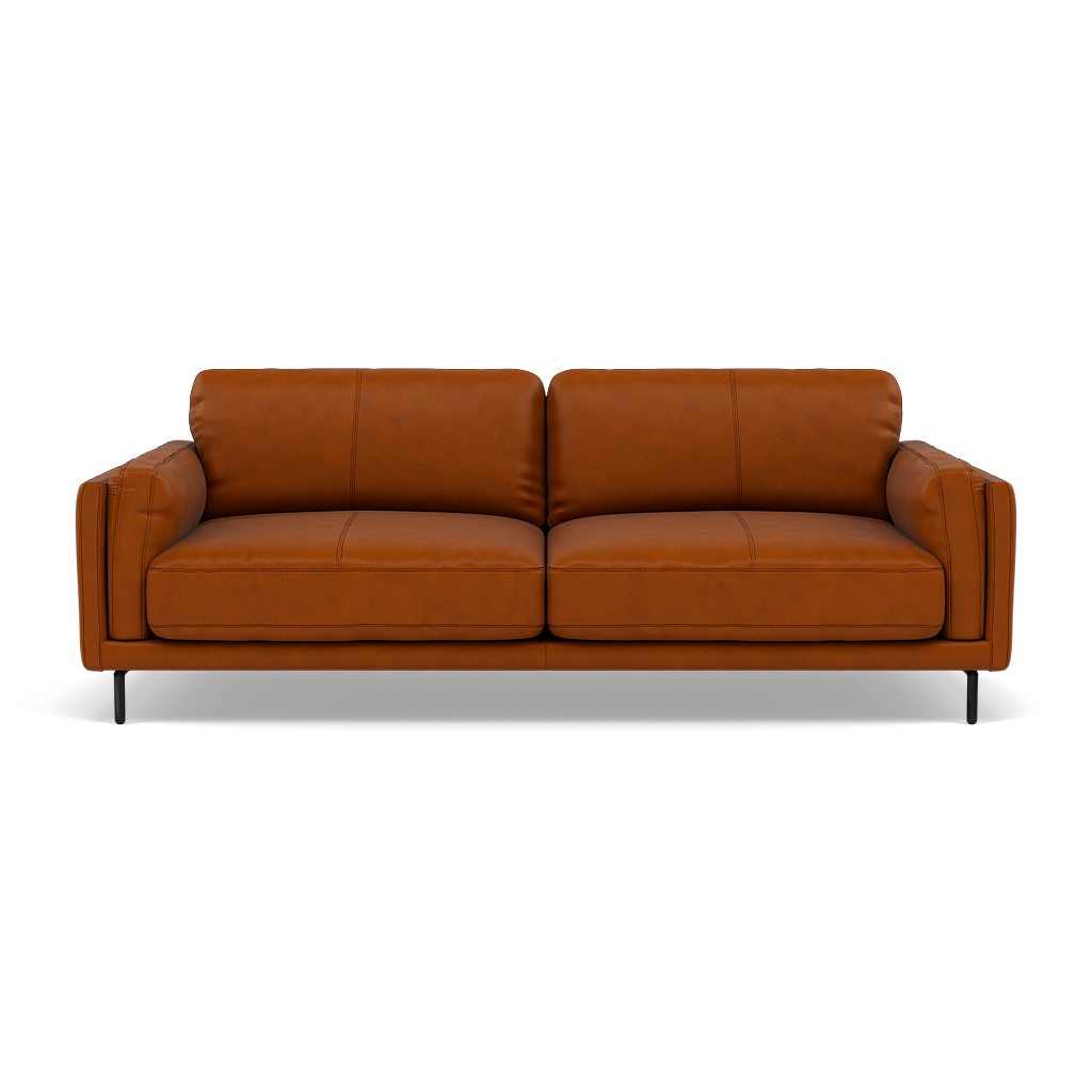 Morris 3 Seater Small Sofa - 2.5 Seater Sofa Compact Cat 30F 3 Seater Sofas Sterling Home 6 SK-077D TAN