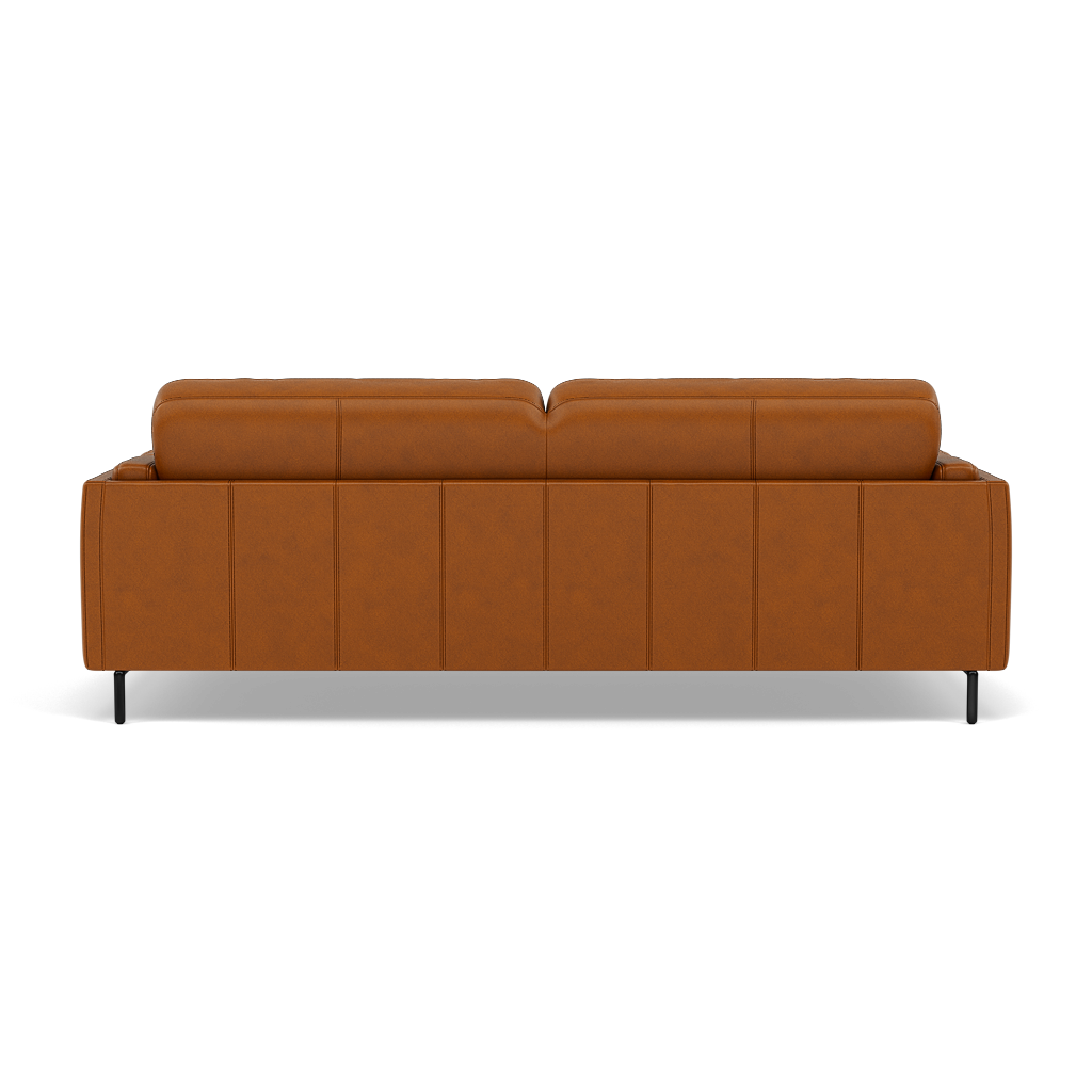 Morris 3 Seater Small Sofa - 2.5 Seater Sofa Compact Cat 30F — SK-598D CARAMEL, gallery image 2