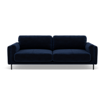 Morris 3 Seater Small Sofa - 2.5 Seater Sofa Compact Fabric 3 Seater Sofas Sterling Home 15 FAB-MEG-28 NAVY