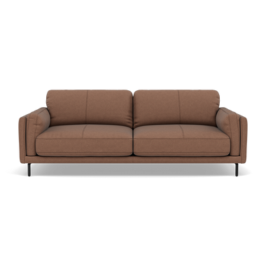 Morris 3 Seater Small Sofa - 2.5 Seater Sofa Compact Fabric 3 Seater Sofas Sterling Home 8 BFA-BLJ-04 TOBACCO