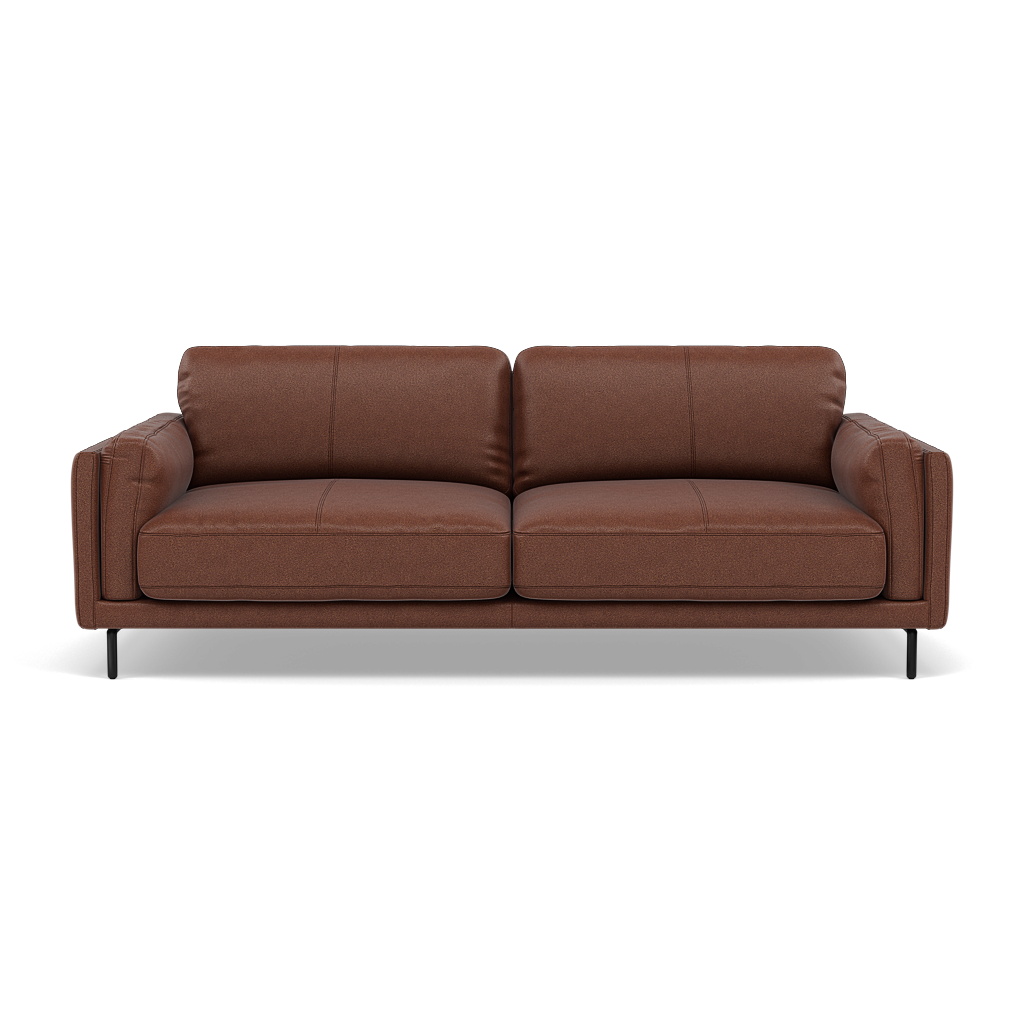 Morris 3 Seater Small Sofa - 2.5 Seater Sofa Compact Fabric 3 Seater Sofas Sterling Home 9 BFA-BLJ-05 HAZELNUT