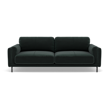 Morris 3 Seater Small Sofa - 2.5 Seater Sofa Compact Fabric 3 Seater Sofas Sterling Home 13 FAB-MEG-21 CHARCOAL GREY