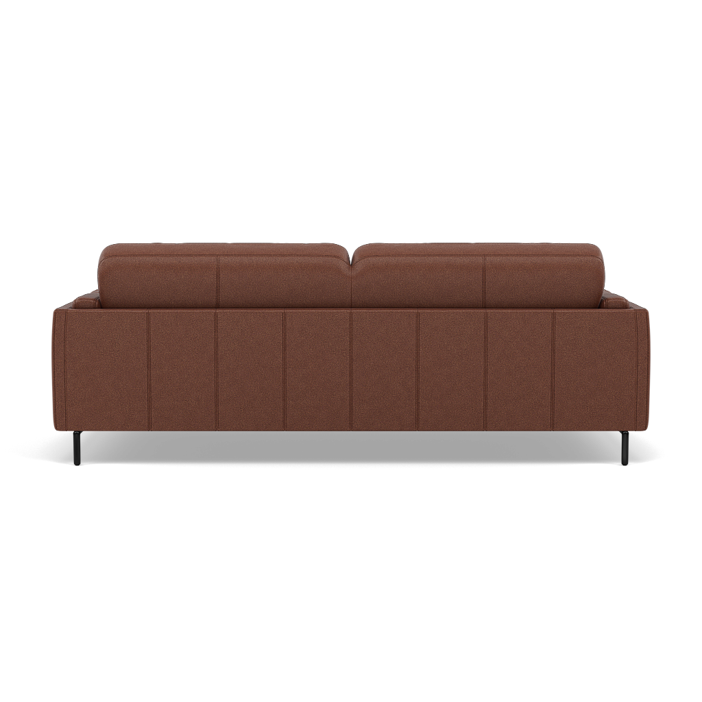 Morris 3 Seater Small Sofa - 2.5 Seater Sofa Compact Fabric — BFA-BLJ-05 HAZELNUT, gallery image 2