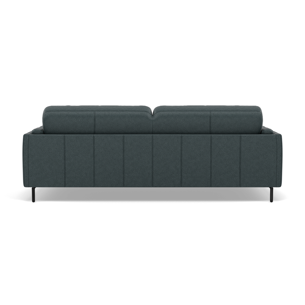 Morris 3 Seater Small Sofa - 2.5 Seater Sofa Compact Fabric — BFA-BLJ-2047 LAKE GREEN, gallery image 2