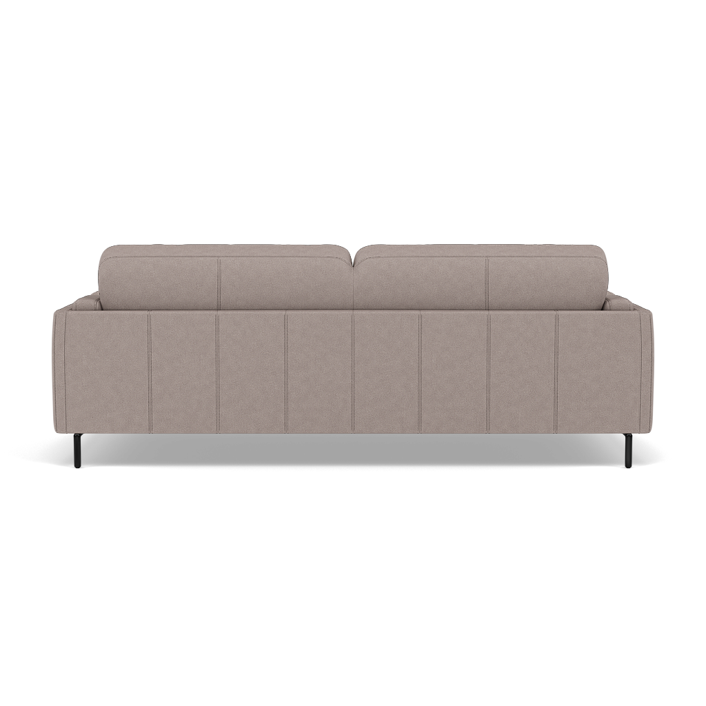 Morris 3 Seater Small Sofa - 2.5 Seater Sofa Compact Fabric — BFA-BLJ-22 DOVE GREY, gallery image 2