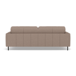 Morris 3 Seater Small Sofa - 2.5 Seater Sofa Compact Fabric — BFA-BLJ-946 SILVER GREY, gallery image 2