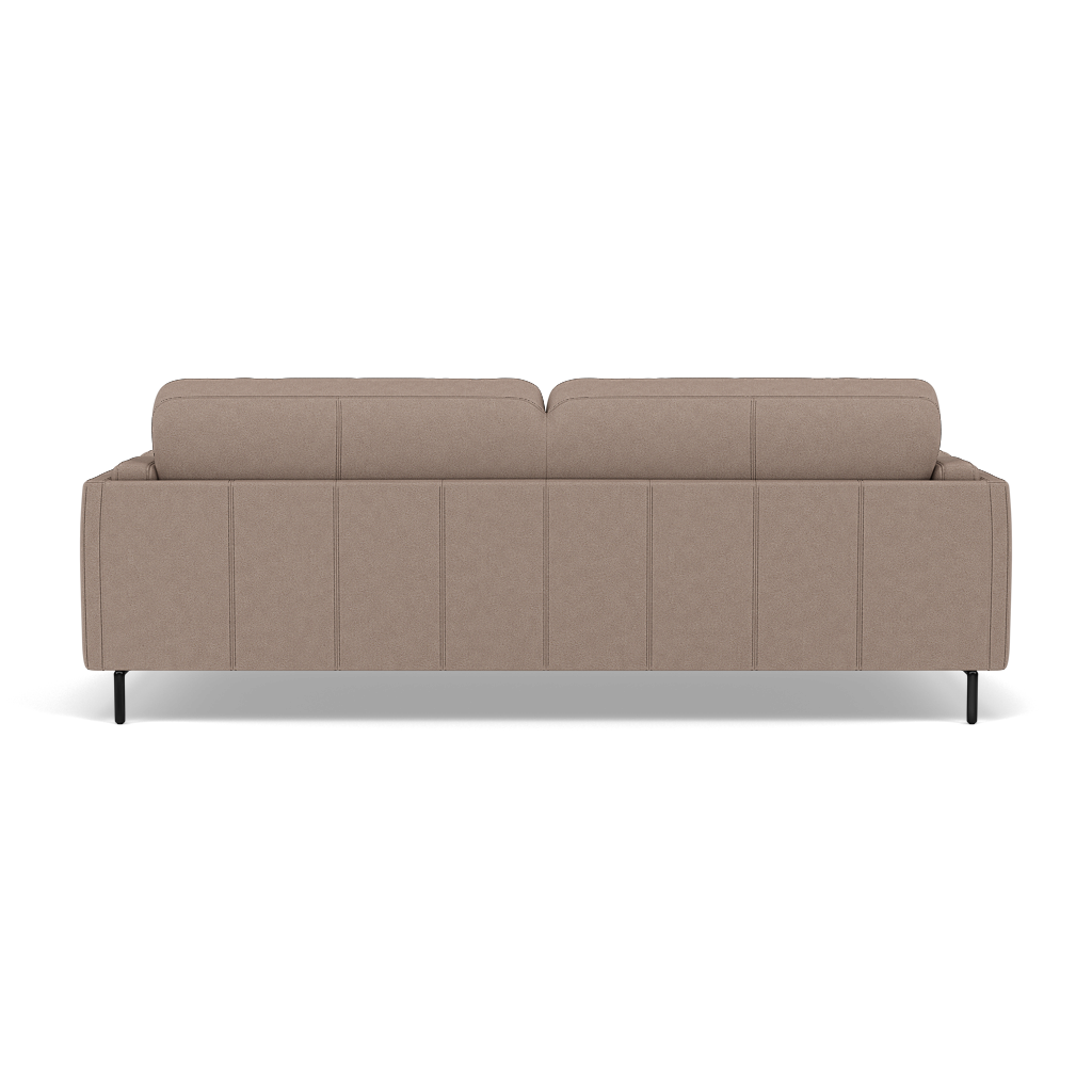 Morris 3 Seater Small Sofa - 2.5 Seater Sofa Compact Fabric — BFA-BLJ-946 SILVER GREY, gallery image 2
