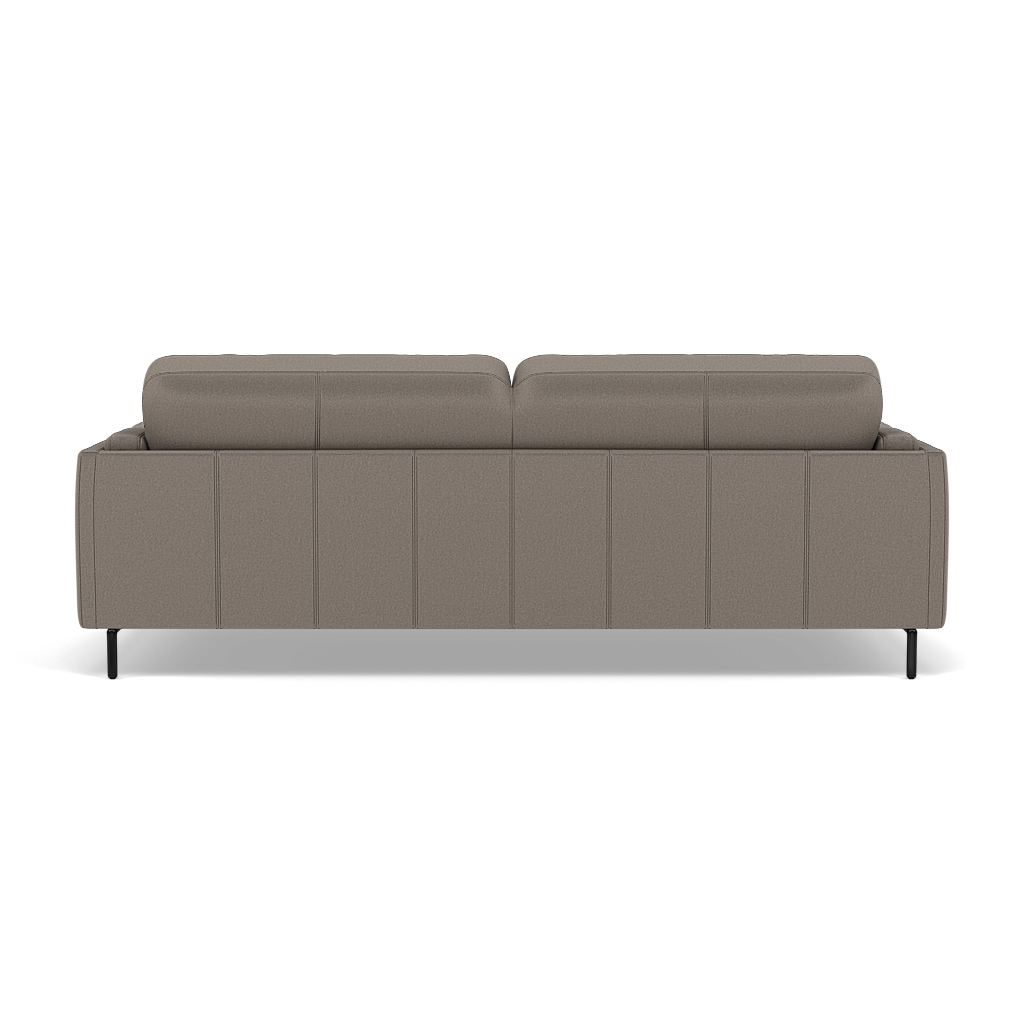 Morris 3 Seater Small Sofa - 2.5 Seater Sofa Compact Fabric — BFA-MAD-03 DARK GREY, gallery image 2