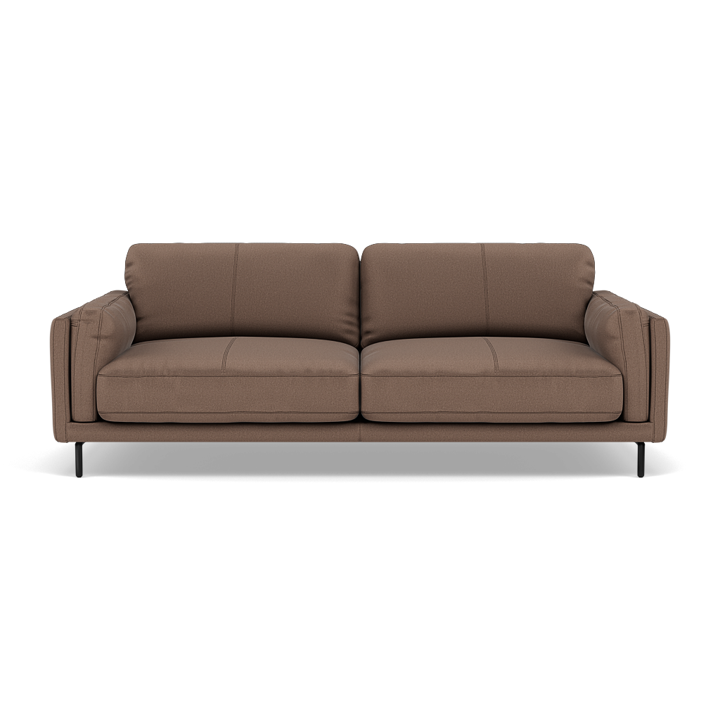 Morris 3 Seater Small Sofa - 2.5 Seater Sofa Compact Fabric 3 Seater Sofas Sterling Home 19 BFA-MAD-05 DARK TAUPE