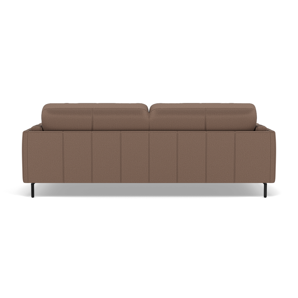 Morris 3 Seater Small Sofa - 2.5 Seater Sofa Compact Fabric — BFA-MAD-05 DARK TAUPE, gallery image 2