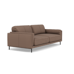 Morris 3 Seater Small Sofa - 2.5 Seater Sofa Compact Fabric — BFA-MAD-05 DARK TAUPE, gallery image 1