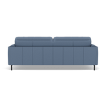 Morris 3 Seater Small Sofa - 2.5 Seater Sofa Compact Fabric — BFA-MAD-08 PACIFIC BLUE, gallery image 2