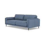 Morris 3 Seater Small Sofa - 2.5 Seater Sofa Compact Fabric — BFA-MAD-08 PACIFIC BLUE, gallery image 3