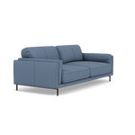 Morris 3 Seater Small Sofa - 2.5 Seater Sofa Compact Fabric — BFA-MAD-08 PACIFIC BLUE, gallery image 1