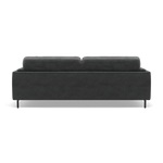 Morris 3 Seater Small Sofa - 2.5 Seater Sofa Compact Fabric — FAB-MEG-20  PEWTER, gallery image 2