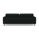 Morris 3 Seater Small Sofa - 2.5 Seater Sofa Compact Fabric — FAB-MEG-21  CHARCOAL GREY, gallery image 2