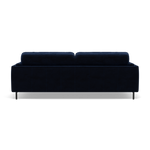 Morris 3 Seater Small Sofa - 2.5 Seater Sofa Compact Fabric — FAB-MEG-28  NAVY, gallery image 2