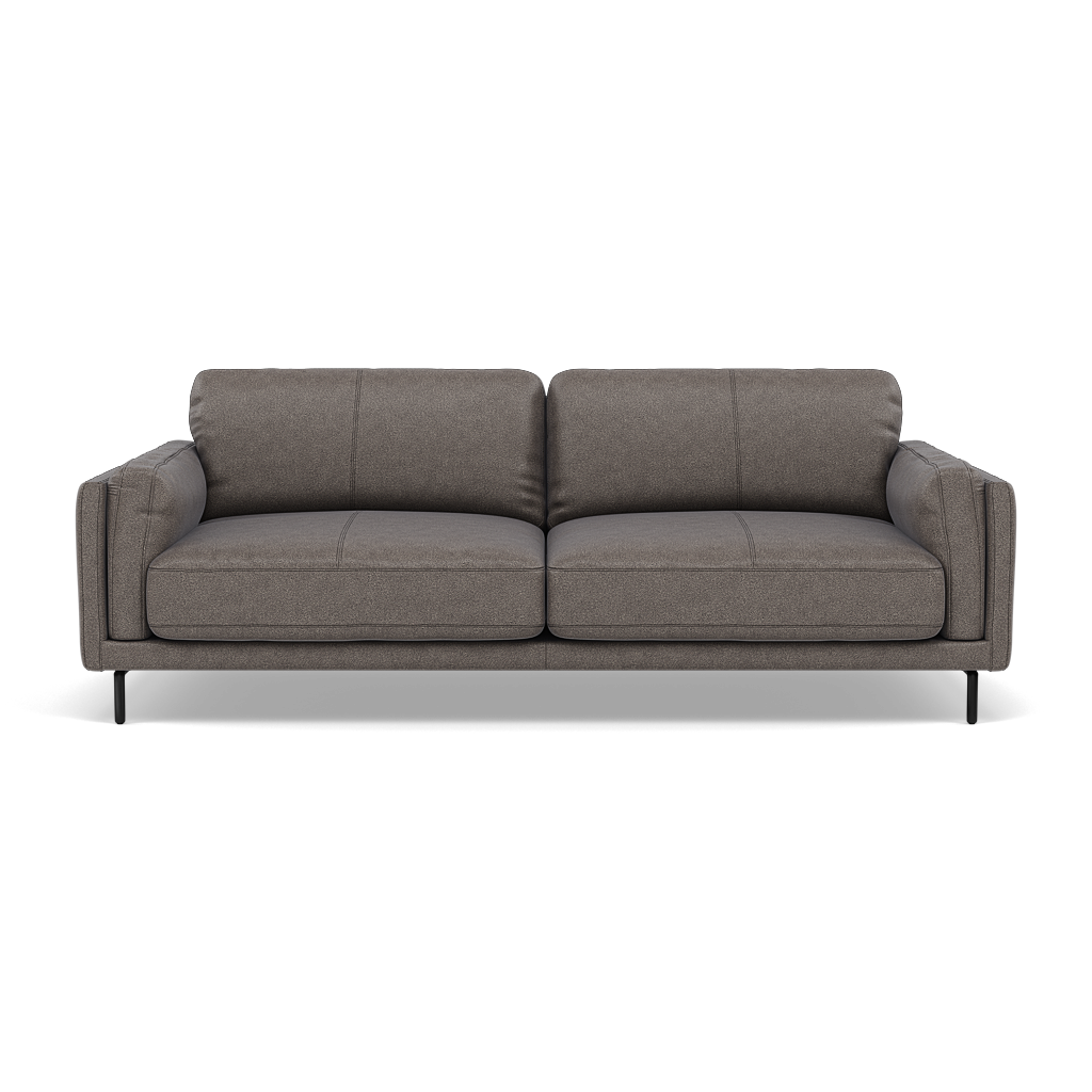Morris 3 Seater Small Sofa - 2.5 Seater Sofa Compact Fabric 3 Seater Sofas Sterling Home 7 BFA-BLJ-042 ELEPHANT