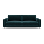 Morris 3 Seater Small Sofa - 2.5 Seater Sofa Compact Fabric 3 Seater Sofas Sterling Home 16 FAB-MEG-36 LAKE GREEN