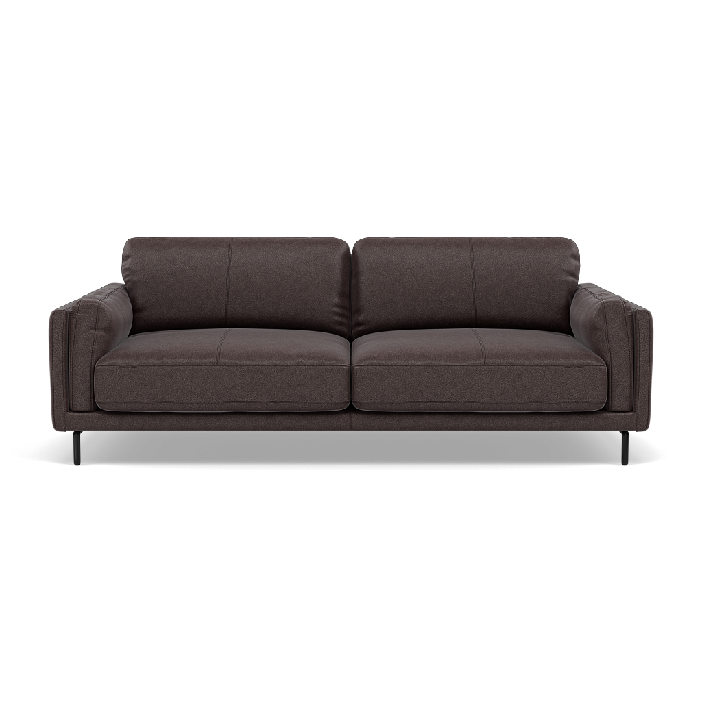 Morris 3 Seater Small Sofa - 2.5 Seater Sofa Compact Fabric 3 Seater Sofas Sterling Home 6 BFA-BLJ-088 CHARCOAL GREY