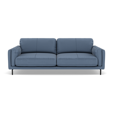 Morris 3 Seater Small Sofa - 2.5 Seater Sofa Compact Fabric 3 Seater Sofas Sterling Home 12 BFA-MAD-08 PACIFIC BLUE