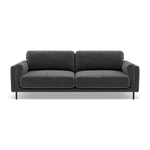 Morris 3 Seater Small Sofa - 2.5 Seater Sofa Compact Fabric 3 Seater Sofas Sterling Home 14 FAB-MEG-20 PEWTER