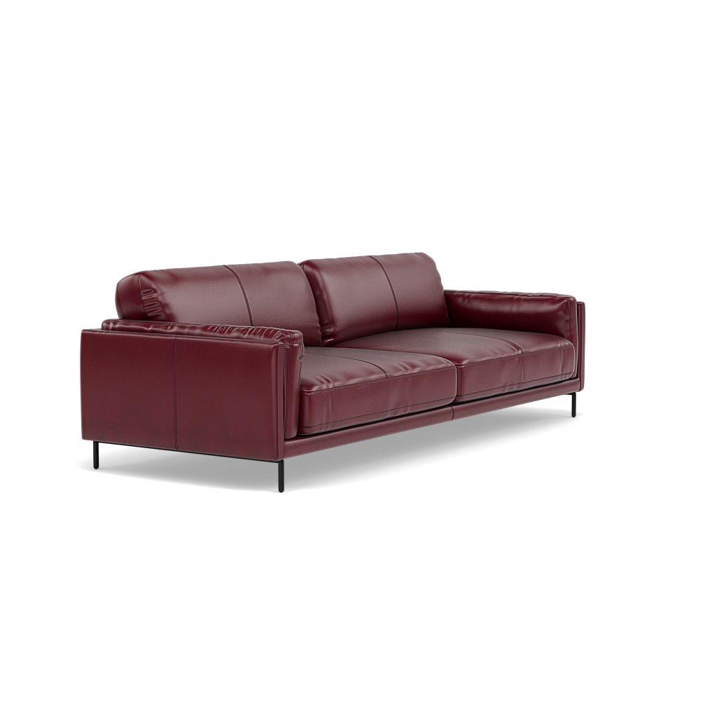 Morris 3 Seater Sofa - 2.5 Seater Sofa Cat 20 — BV-035C DEEP RED, gallery image 1