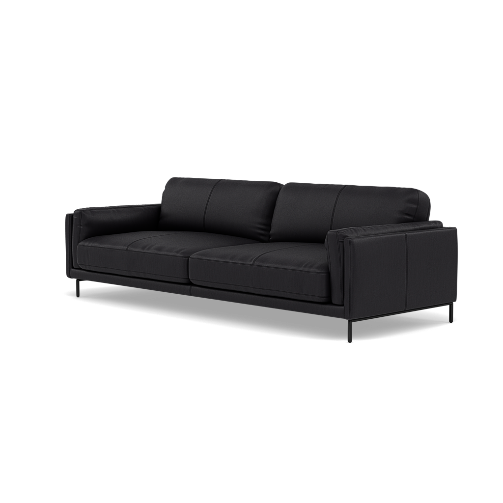 Morris 3 Seater Sofa - 2.5 Seater Sofa Cat 25 — NC-023C BLACK, gallery image 3