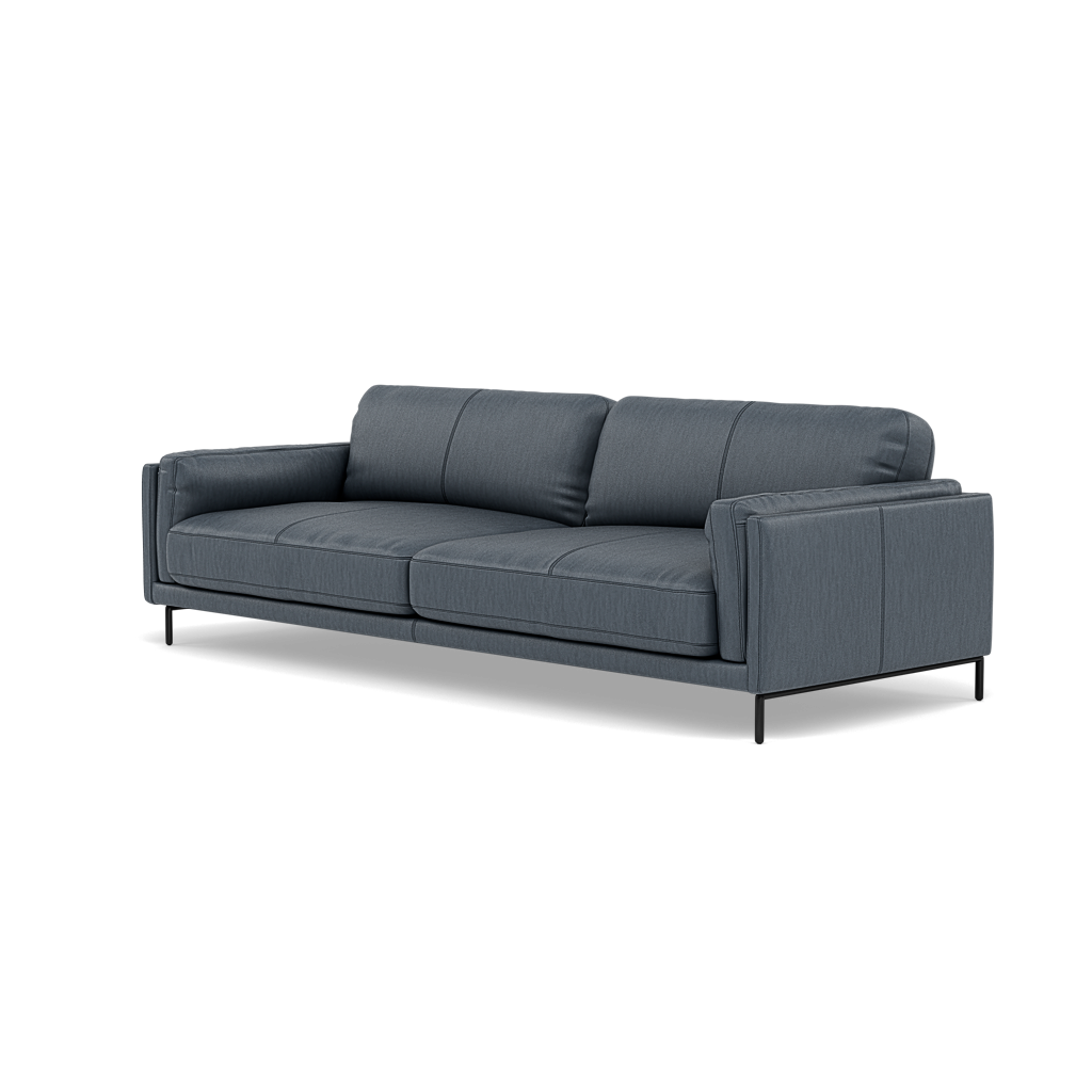 Morris 3 Seater Sofa - 2.5 Seater Sofa Cat 25 — NC-313E OCEAN BLUE, gallery image 3