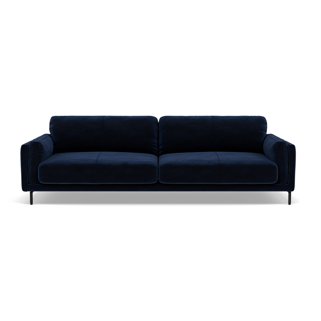 Morris 3 Seater Sofa - 2.5 Seater Sofa Fabric 3 Seater Sofas Sterling Home 1 FAB-MEG-28 NAVY