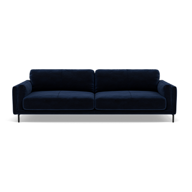 Morris 3 Seater Sofa - 2.5 Seater Sofa Fabric 3 Seater Sofas Sterling Home 1 FAB-MEG-28 NAVY