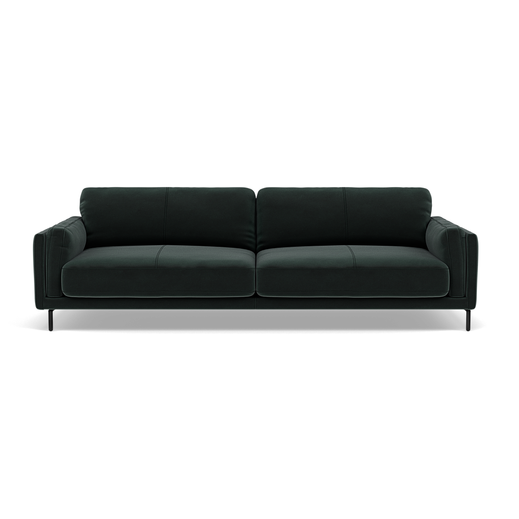 Morris 3 Seater Sofa - 2.5 Seater Sofa Fabric 3 Seater Sofas Sterling Home 15 FAB-MEG-21 CHARCOAL GREY