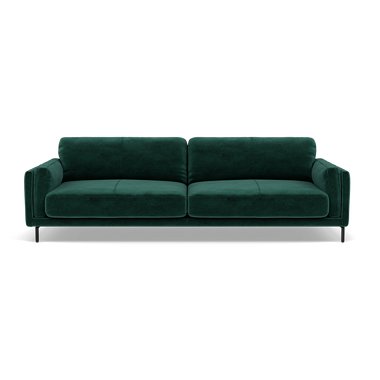 Morris 3 Seater Sofa - 2.5 Seater Sofa Fabric 3 Seater Sofas Sterling Home 19 FAB-MEG-37 EMERALD GREEN