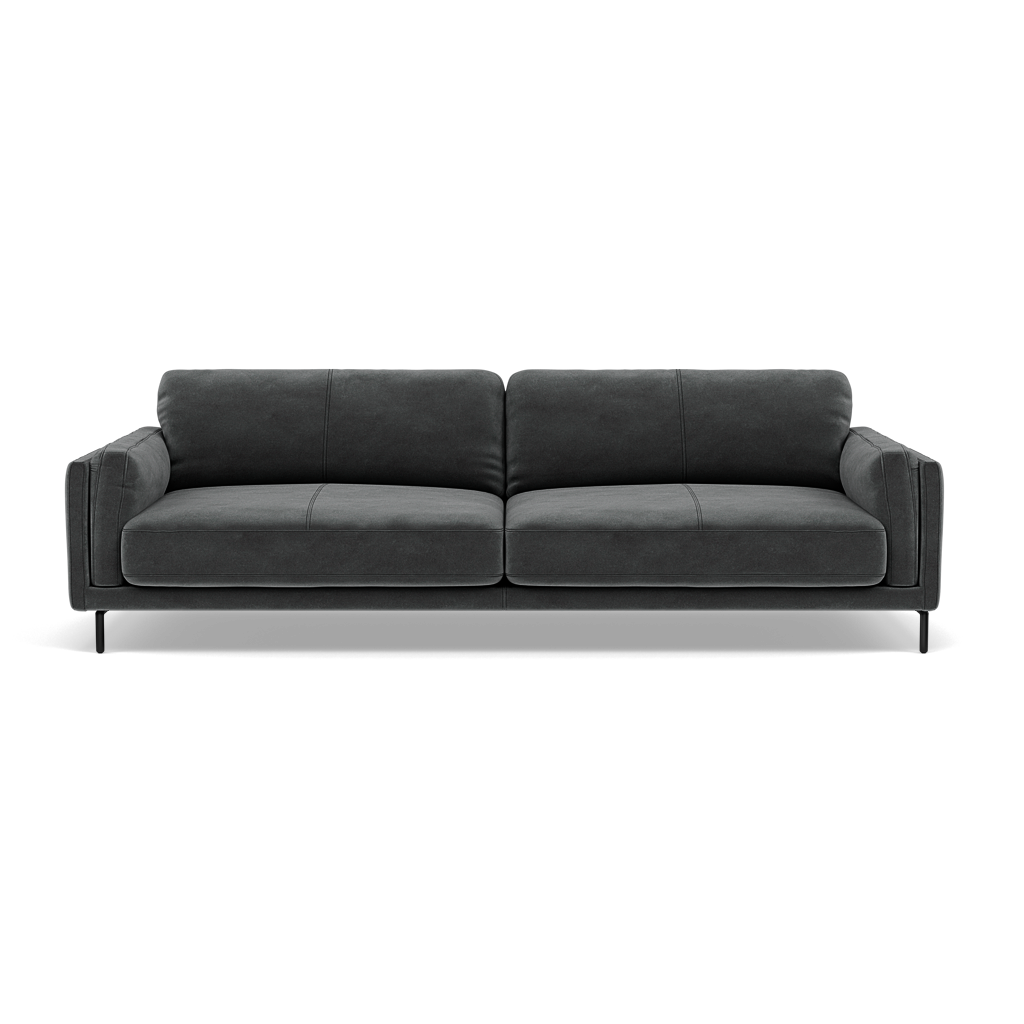 Morris 3 Seater Sofa - 2.5 Seater Sofa Fabric 3 Seater Sofas Sterling Home 17 FAB-MEG-20 PEWTER