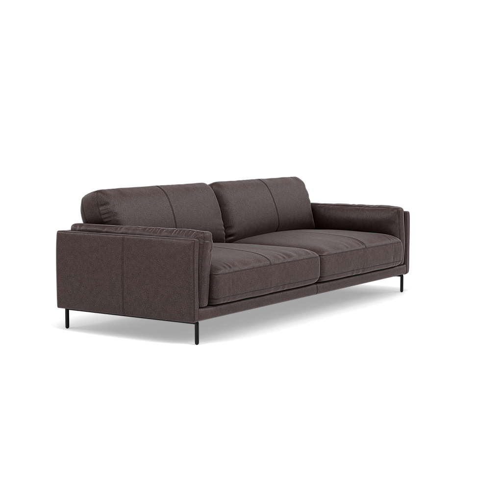 Morris 3 Seater Sofa - 2.5 Seater Sofa Fabric — BFA-BLJ-088 CHARCOAL GREY, gallery image 1