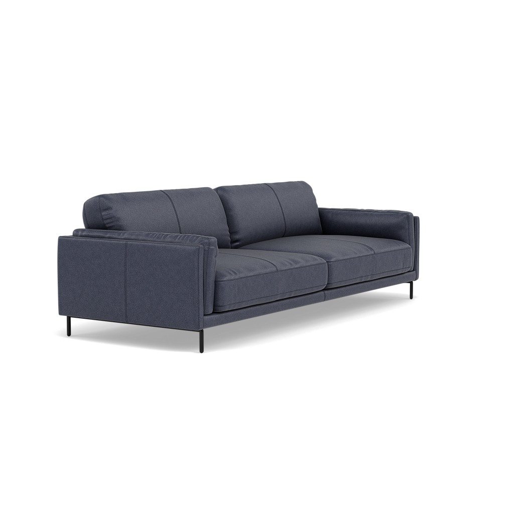 Morris 3 Seater Sofa - 2.5 Seater Sofa Fabric — BFA-BLJ-08  PACIFIC BLUE, gallery image 1