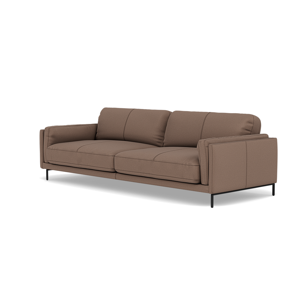 Morris 3 Seater Sofa - 2.5 Seater Sofa Fabric — BFA-MAD-05 DARK TAUPE, gallery image 3