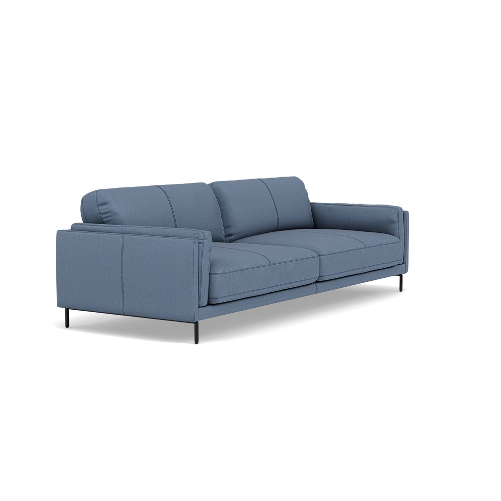 Morris 3 Seater Sofa - 2.5 Seater Sofa Fabric — BFA-MAD-08 PACIFIC BLUE, gallery image 1