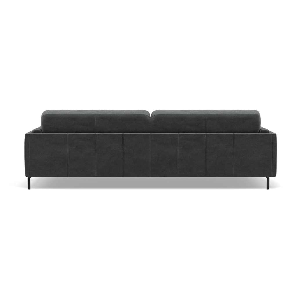 Morris 3 Seater Sofa - 2.5 Seater Sofa Fabric — FAB-MEG-20  PEWTER, gallery image 2