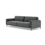Morris 3 Seater Sofa - 2.5 Seater Sofa Fabric — FAB-MEG-20  PEWTER, gallery image 3