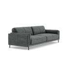 Morris 3 Seater Sofa - 2.5 Seater Sofa Fabric — FAB-MEG-20  PEWTER, gallery image 1
