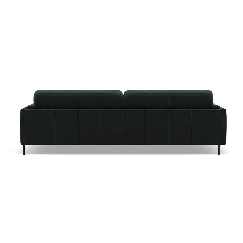 Morris 3 Seater Sofa - 2.5 Seater Sofa Fabric — FAB-MEG-21  CHARCOAL GREY, gallery image 2