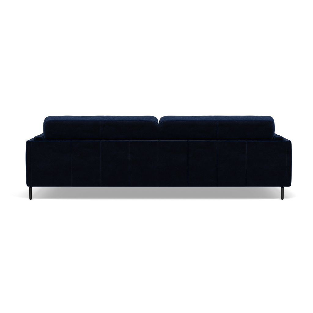 Morris 3 Seater Sofa - 2.5 Seater Sofa Fabric — FAB-MEG-28  NAVY, gallery image 2