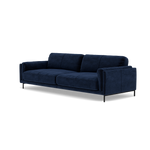 Morris 3 Seater Sofa - 2.5 Seater Sofa Fabric — FAB-MEG-28  NAVY, gallery image 3