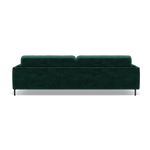 Morris 3 Seater Sofa - 2.5 Seater Sofa Fabric — FAB-MEG-37  EMERALD GREEN, gallery image 2