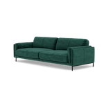 Morris 3 Seater Sofa - 2.5 Seater Sofa Fabric — FAB-MEG-37  EMERALD GREEN, gallery image 3