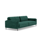 Morris 3 Seater Sofa - 2.5 Seater Sofa Fabric — FAB-MEG-37  EMERALD GREEN, gallery image 1